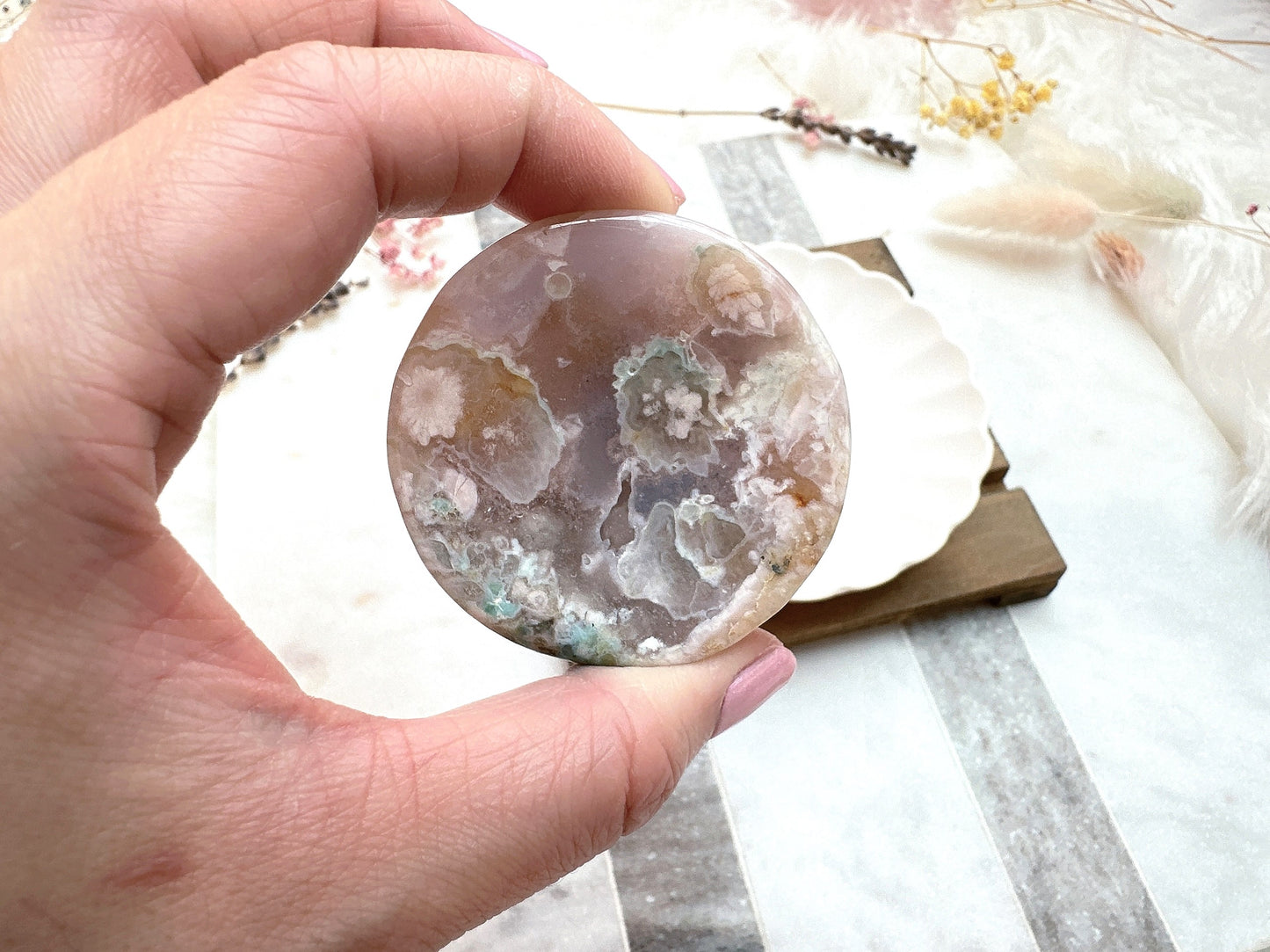 Mini Flower Agate Bowl/Dish