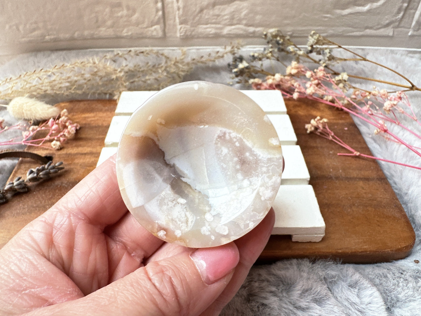 Mini Flower Agate Bowl/Dish