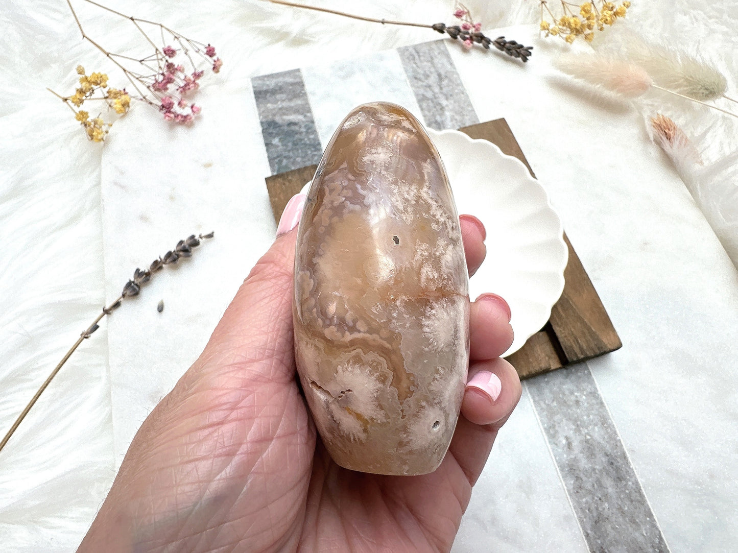 Flower Agate Free Form