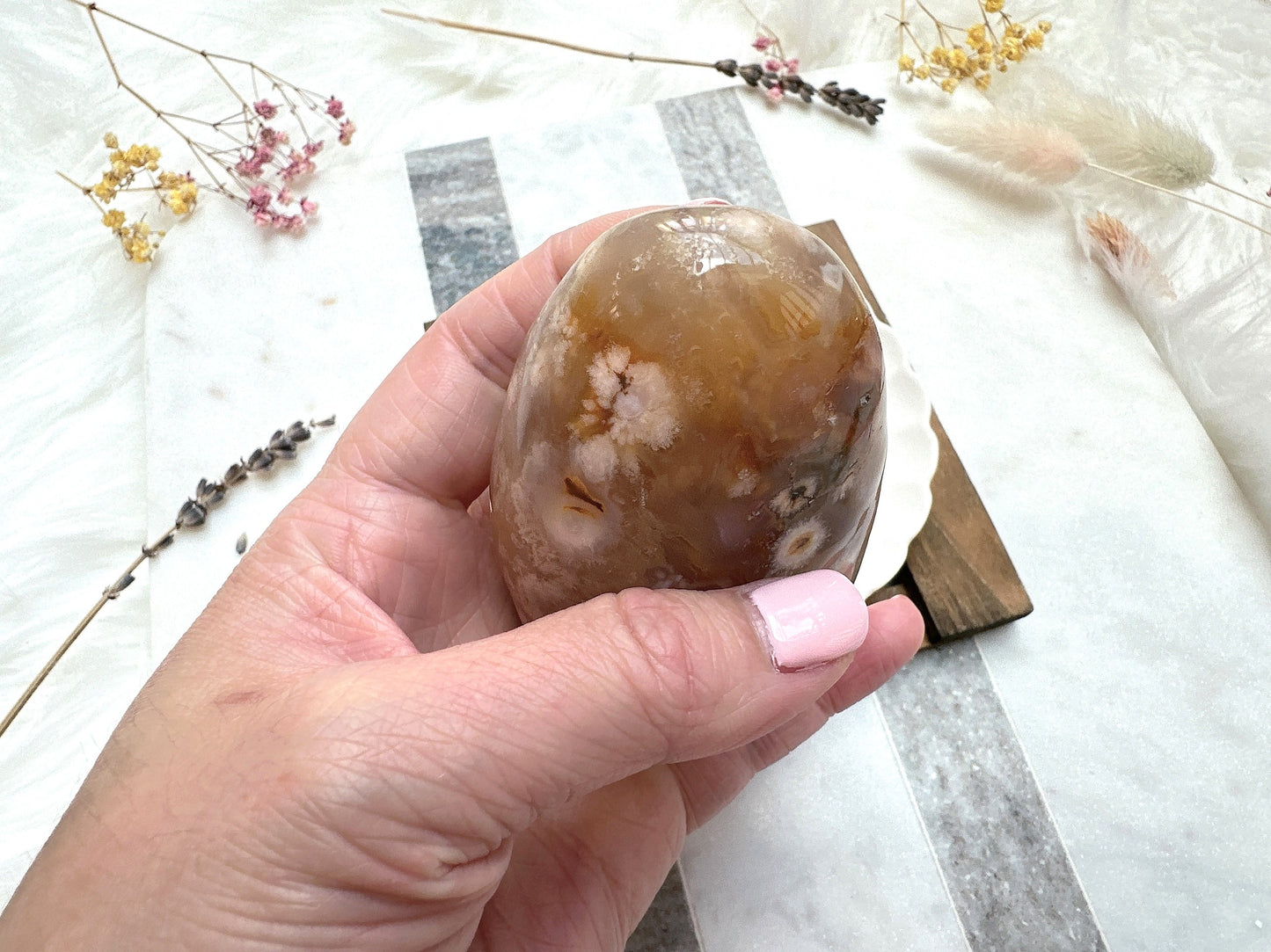 Flower Agate Free Form