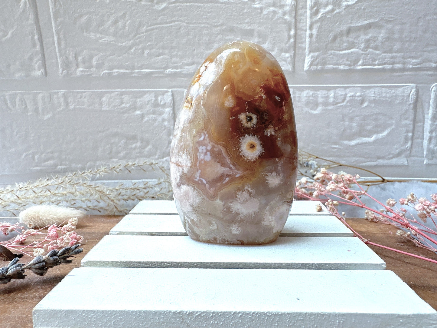 Flower Agate Free Form