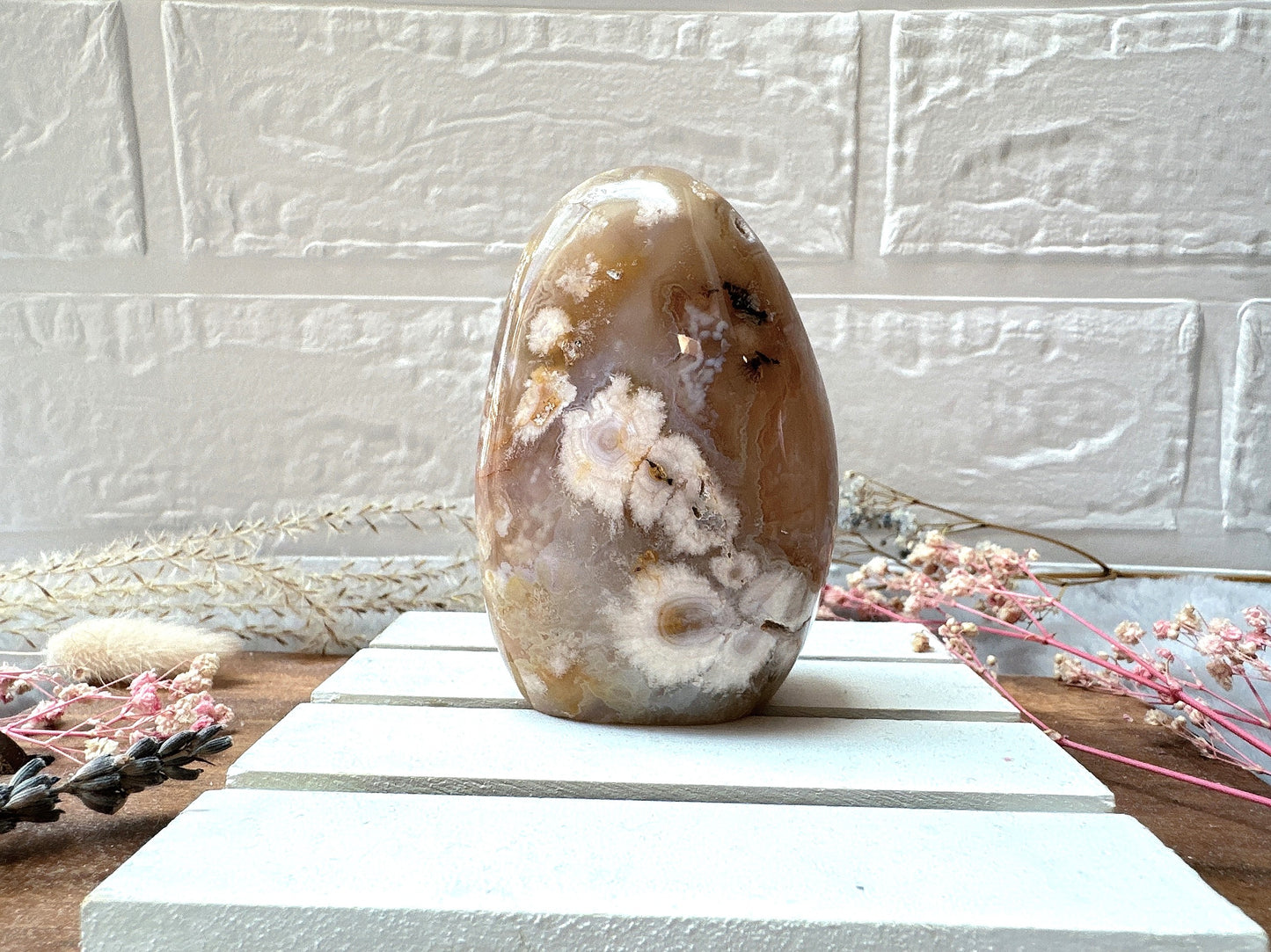 Flower Agate Free Form