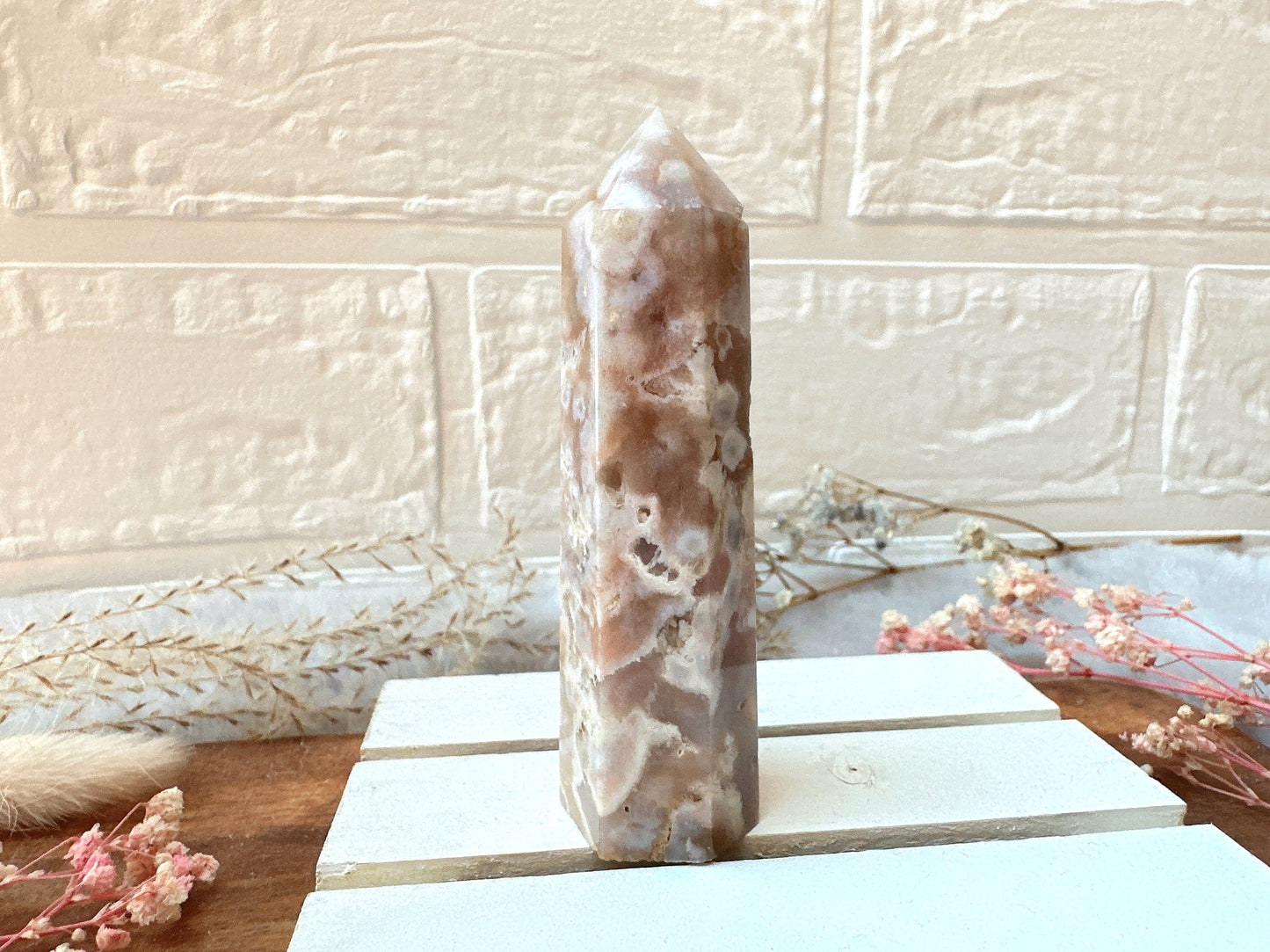 Small Flower Agate Tower