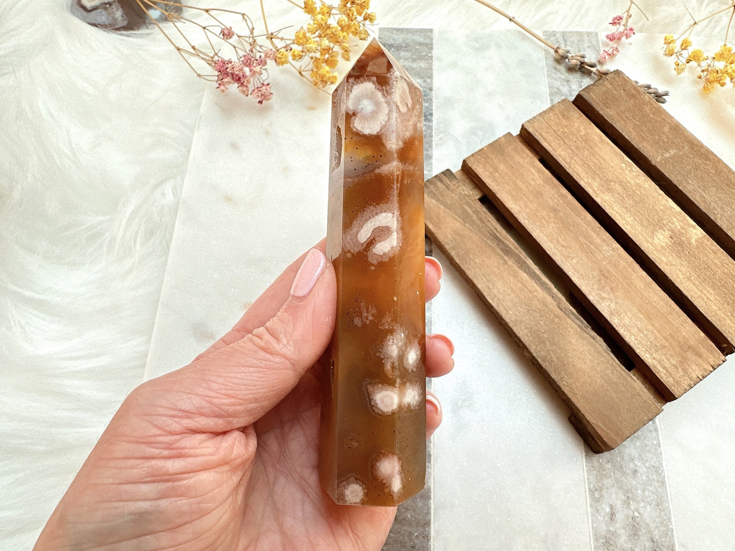Flower Agate Tower Obelisk
