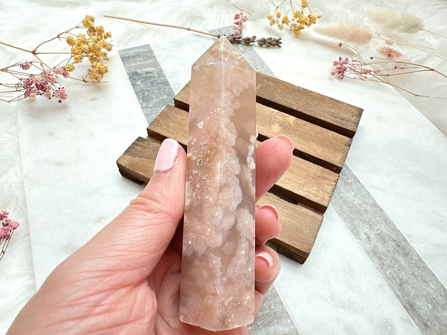 Flower Agate Tower Obelisk