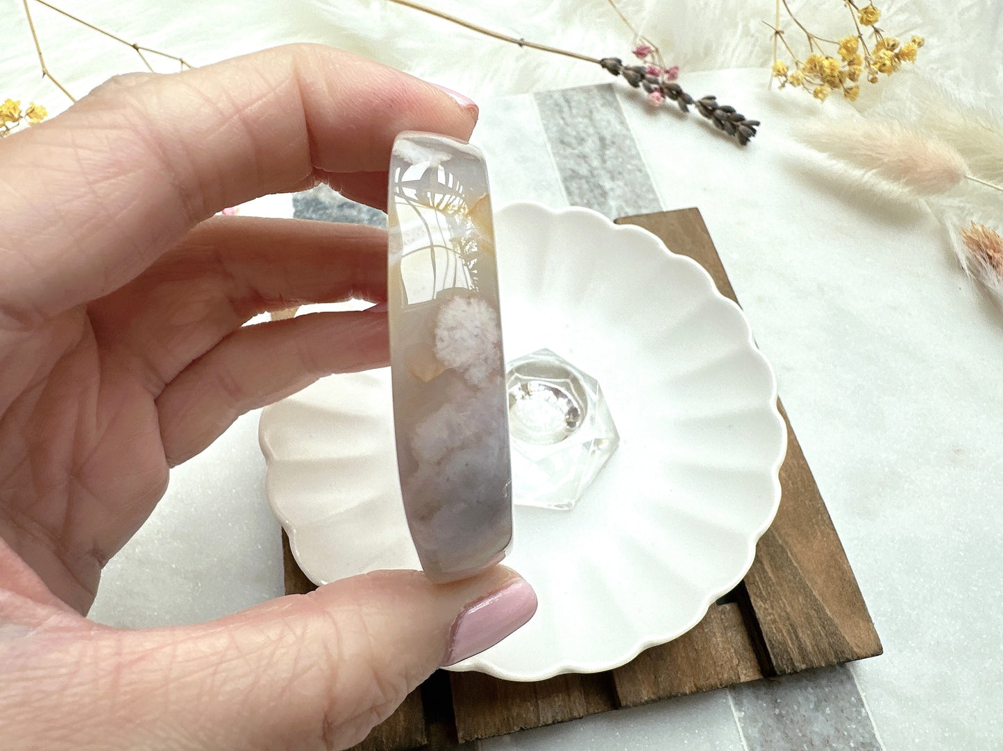 Mini Flower Agate Bowl/Dish
