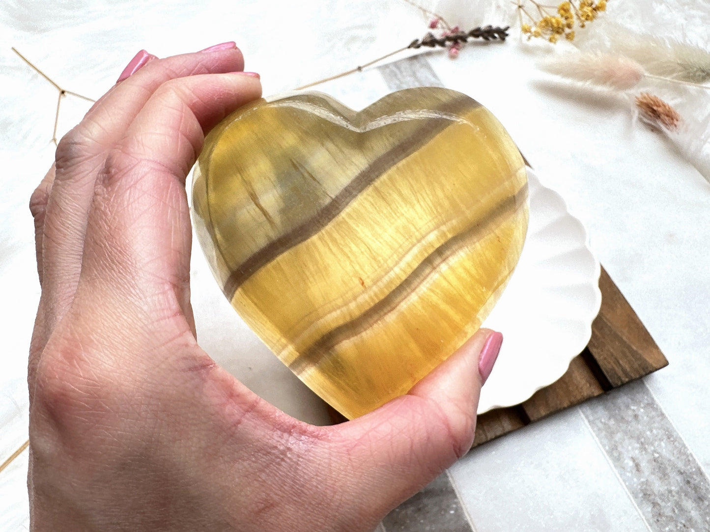 Small Fluorite Heart Bowl