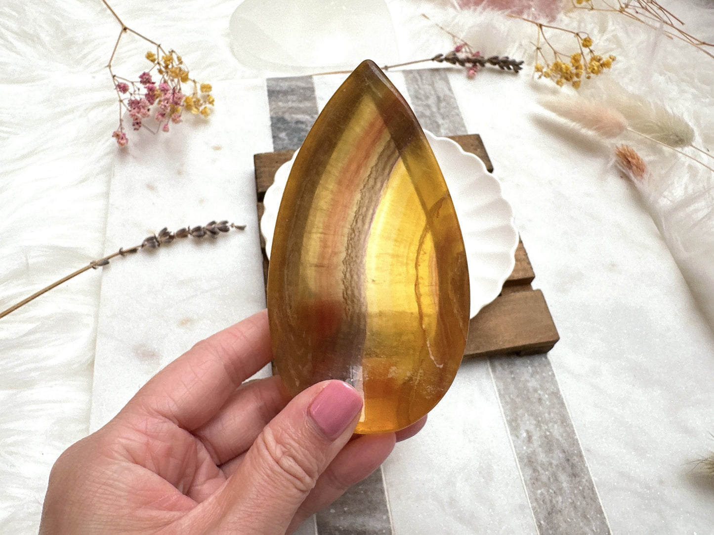 Small Fluorite Water Droplet Bowl