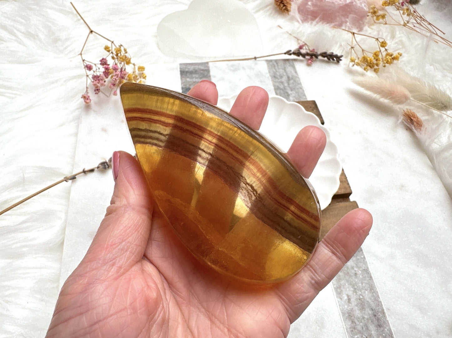 Small Fluorite Water Droplet Bowl
