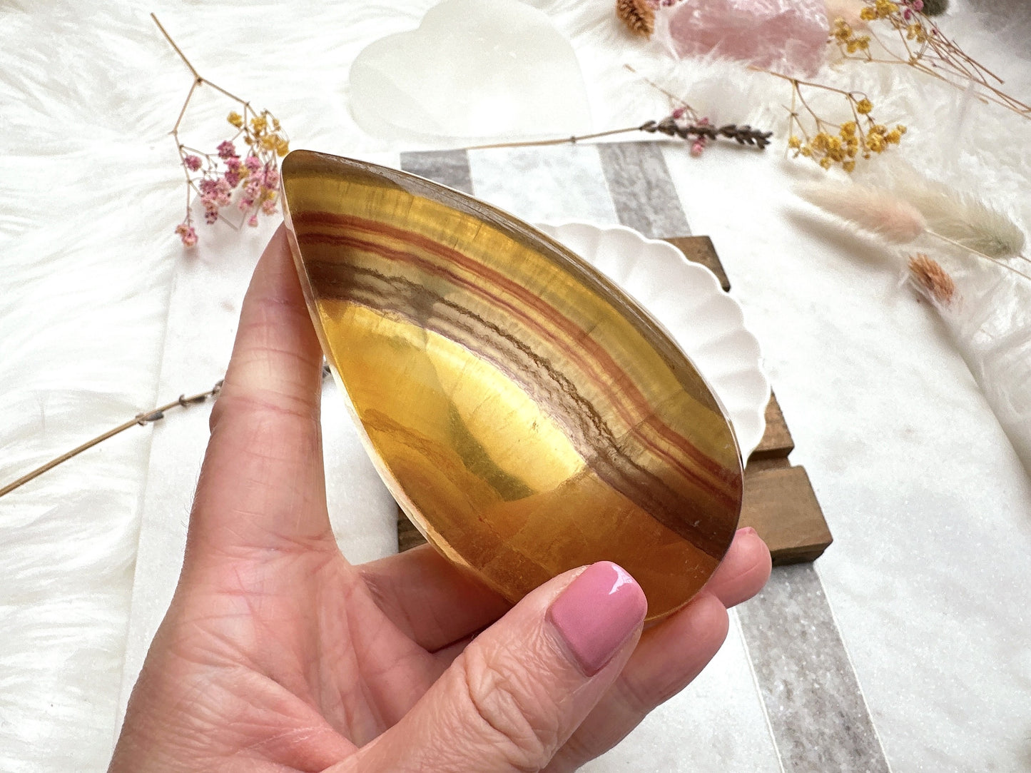 Small Fluorite Water Droplet Bowl