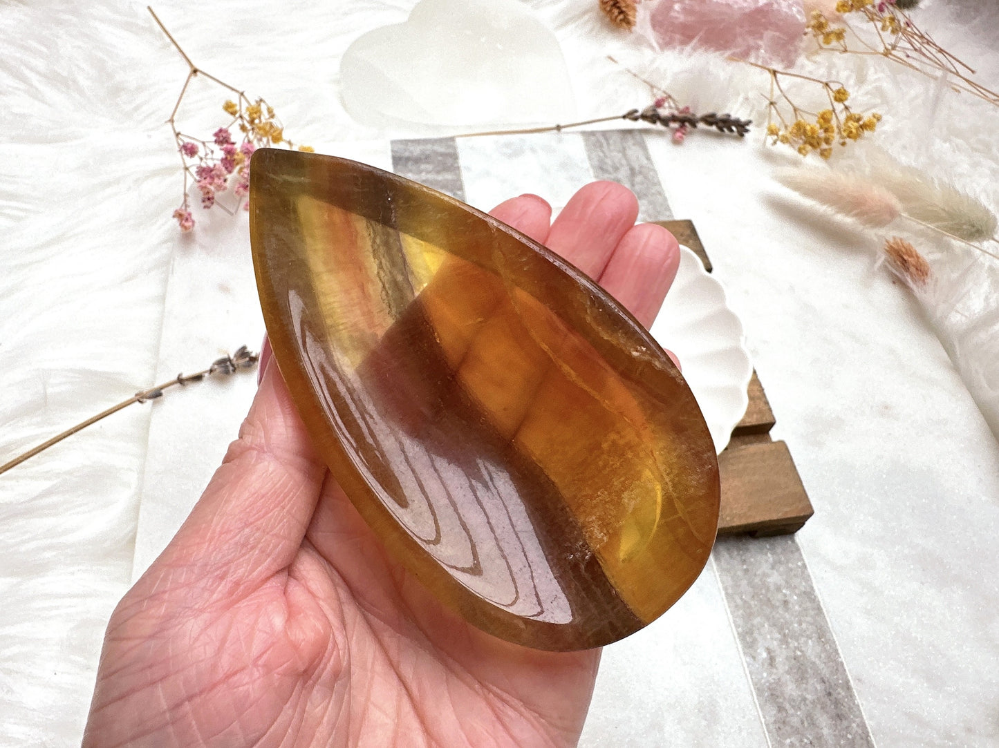 Small Fluorite Water Droplet Bowl