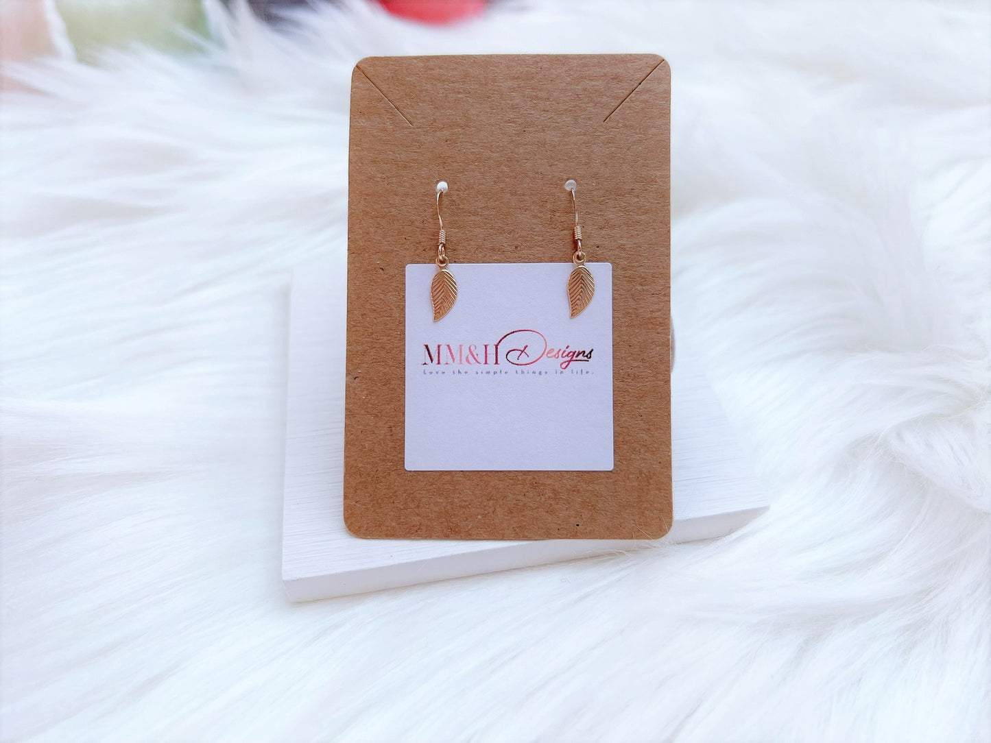 Leaf Charm Earrings