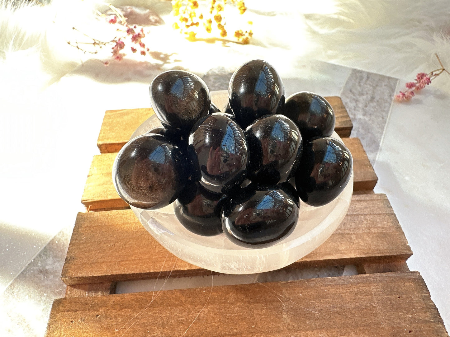 Mini Gold Sheen Obsidian Tumble
