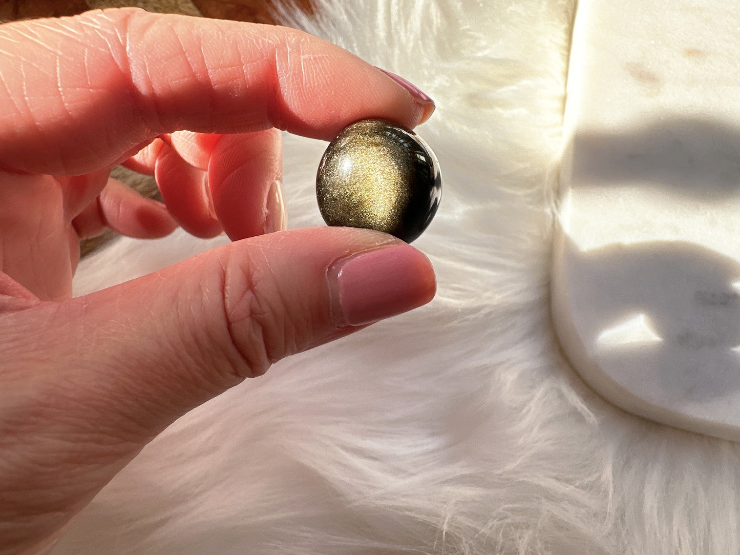 Mini Gold Sheen Obsidian Tumble