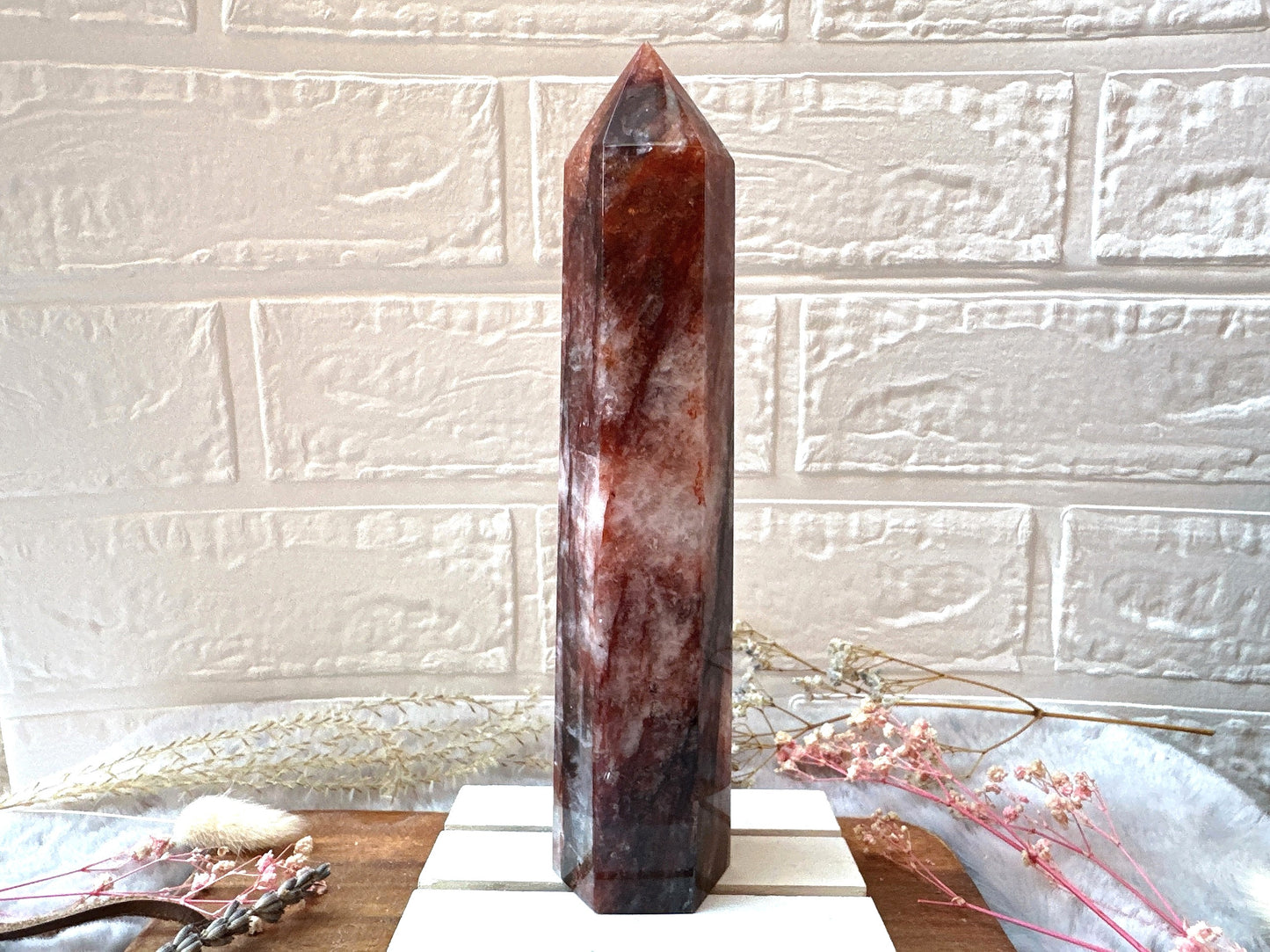 Large Hematoid (Fire) Quartz Tower