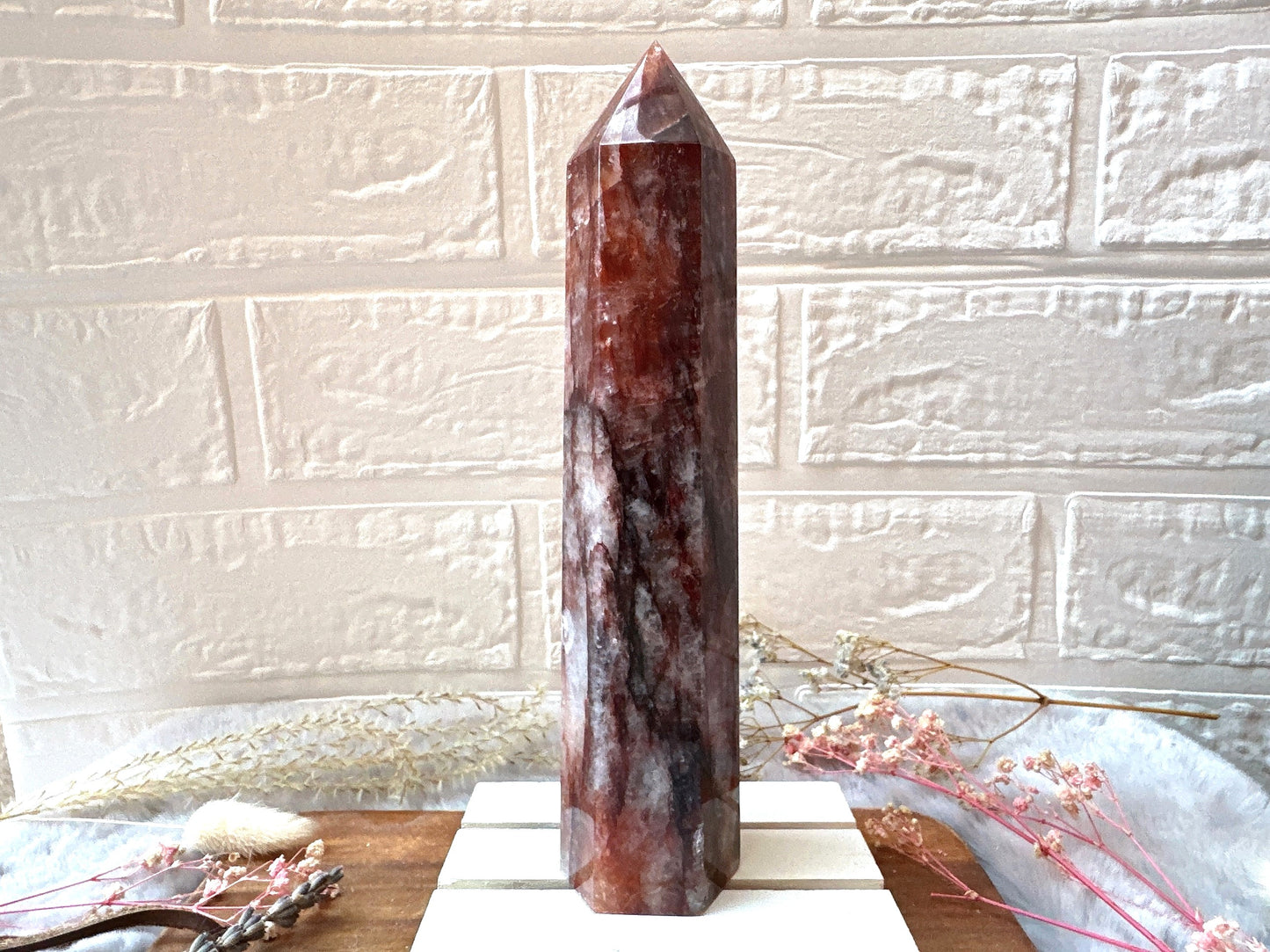 Large Hematoid (Fire) Quartz Tower