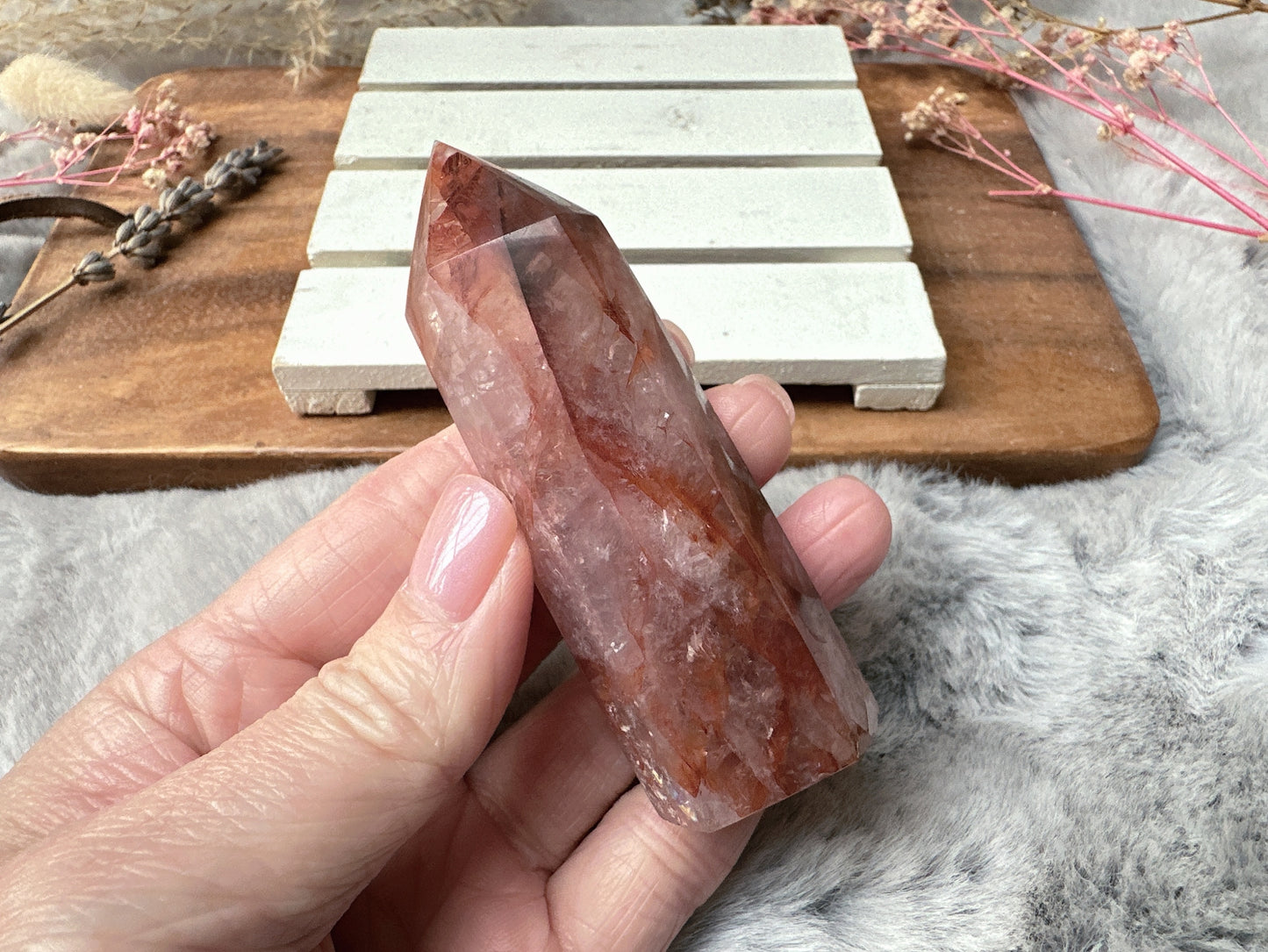 Small Hematoid (Fire) Quartz Tower