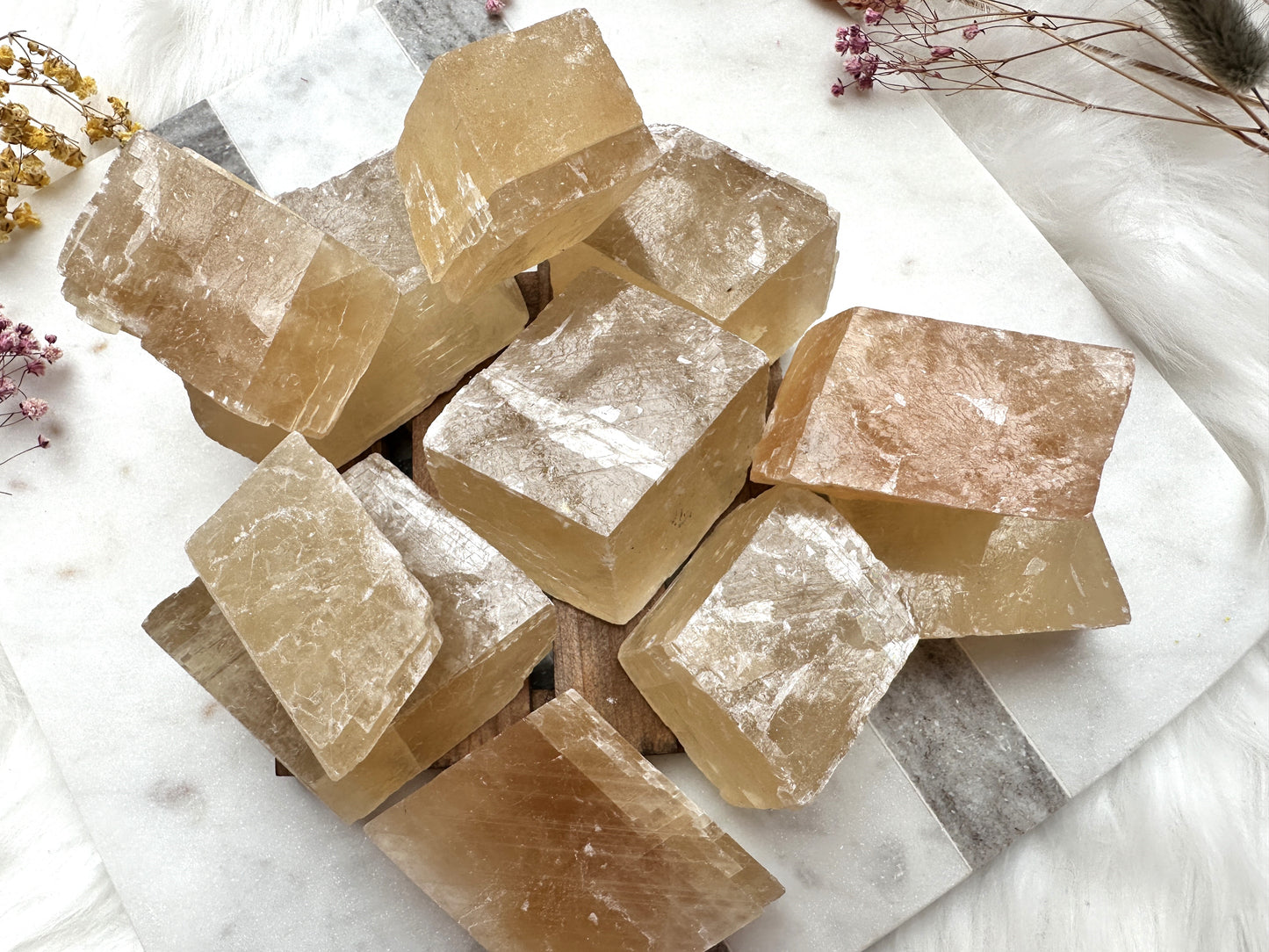 Raw Honey Calcite Chunk