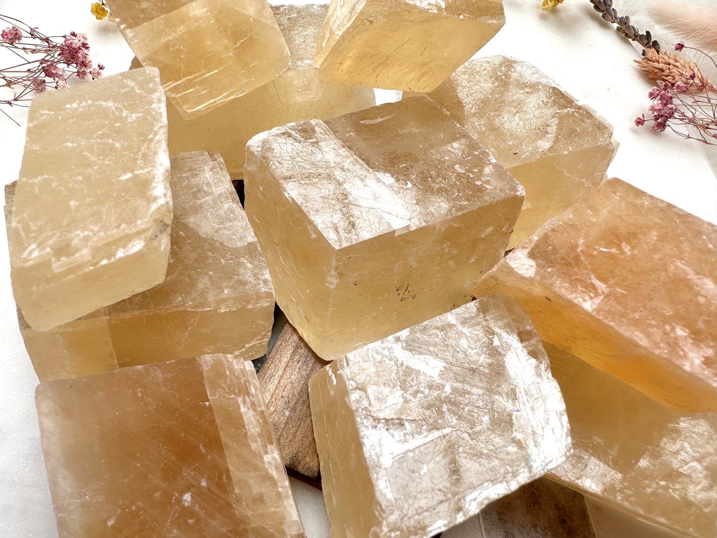 Raw Honey Calcite Chunk