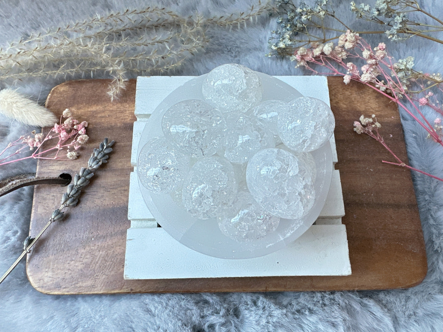 Cracked Clear Quartz Tumble