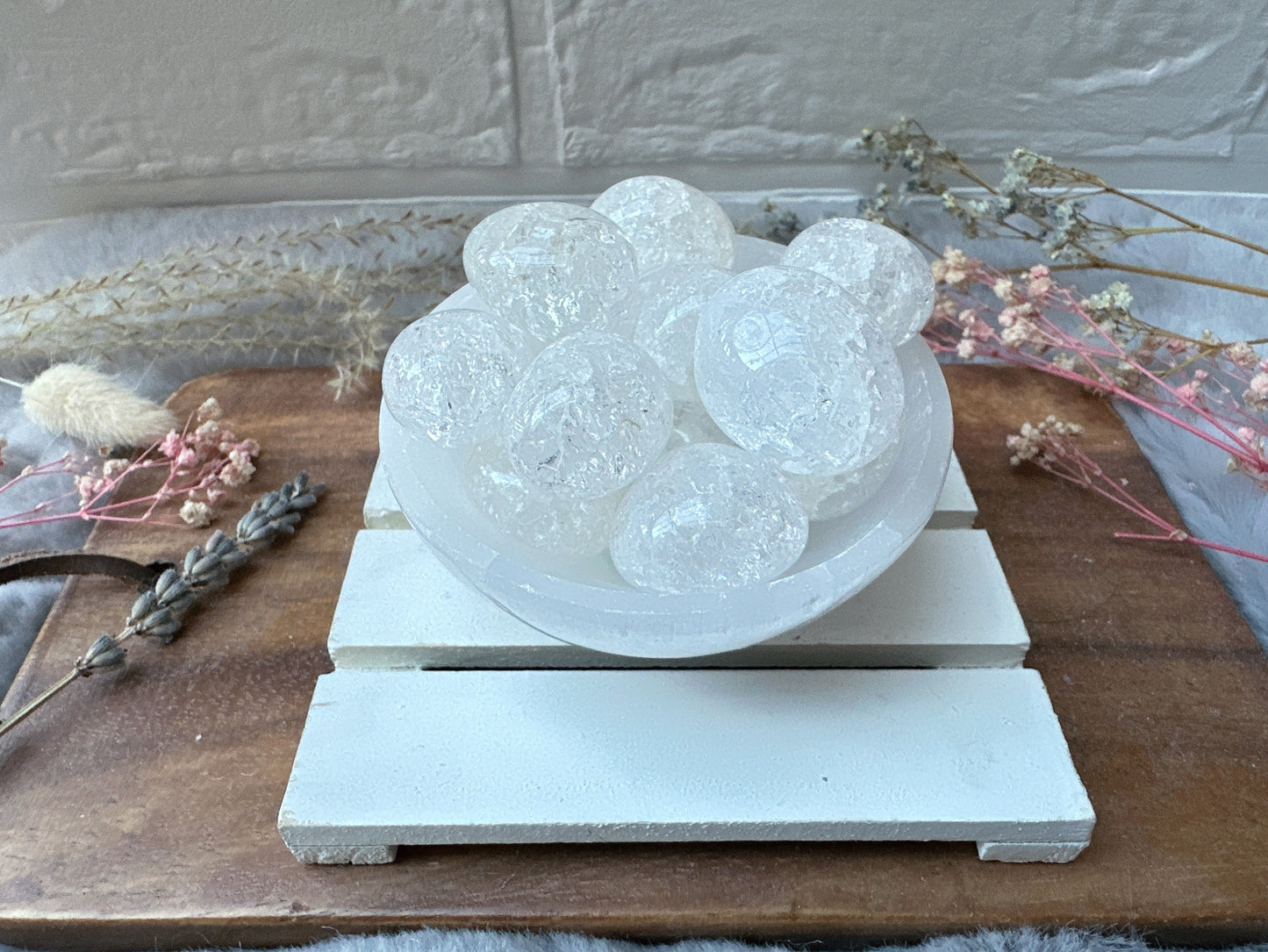 Cracked Clear Quartz Tumble