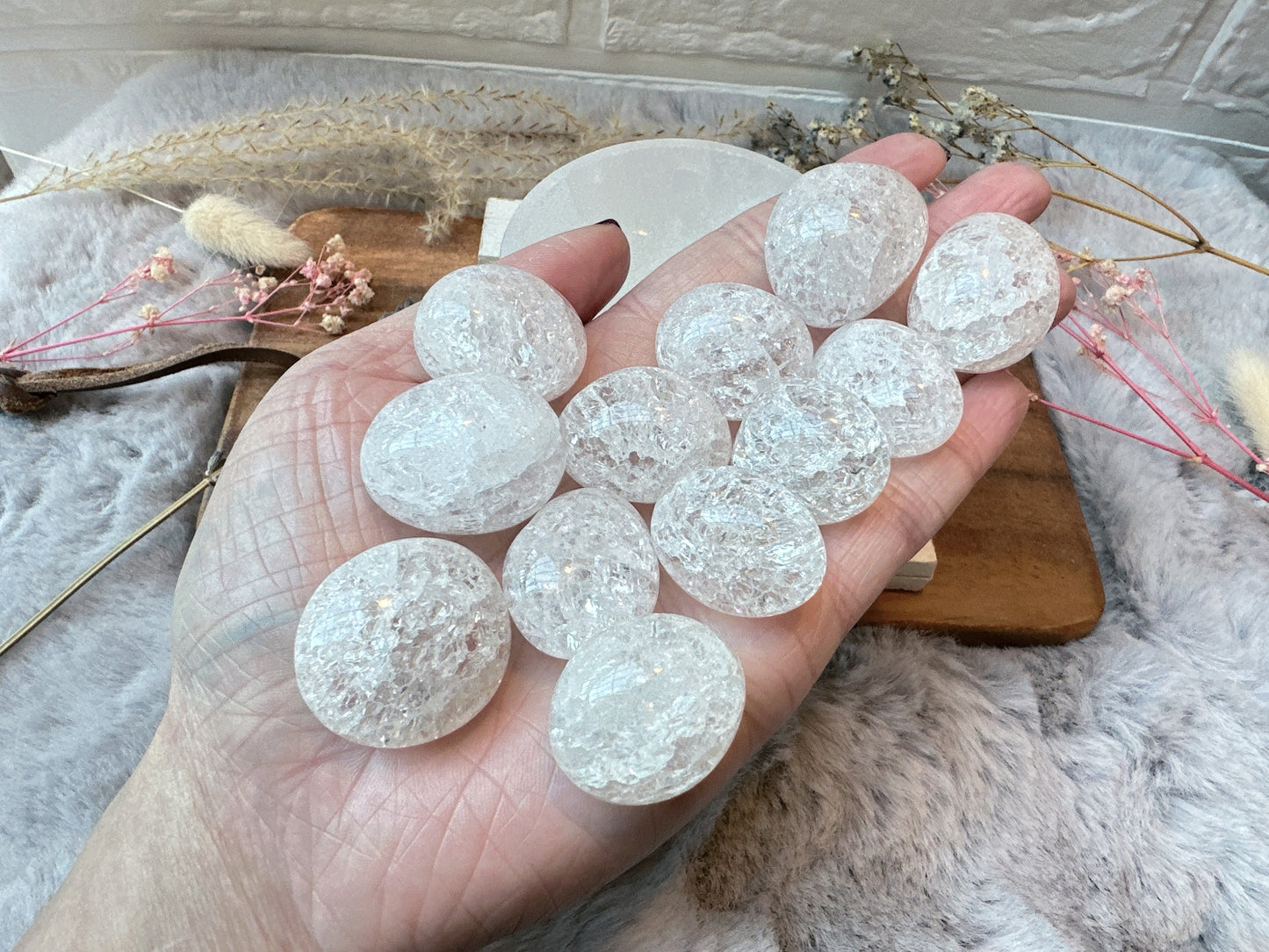 Cracked Clear Quartz Tumble