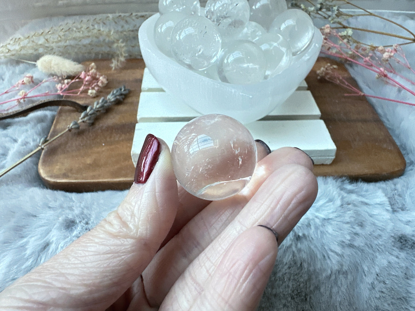 One Mini Clear Quartz Sphere