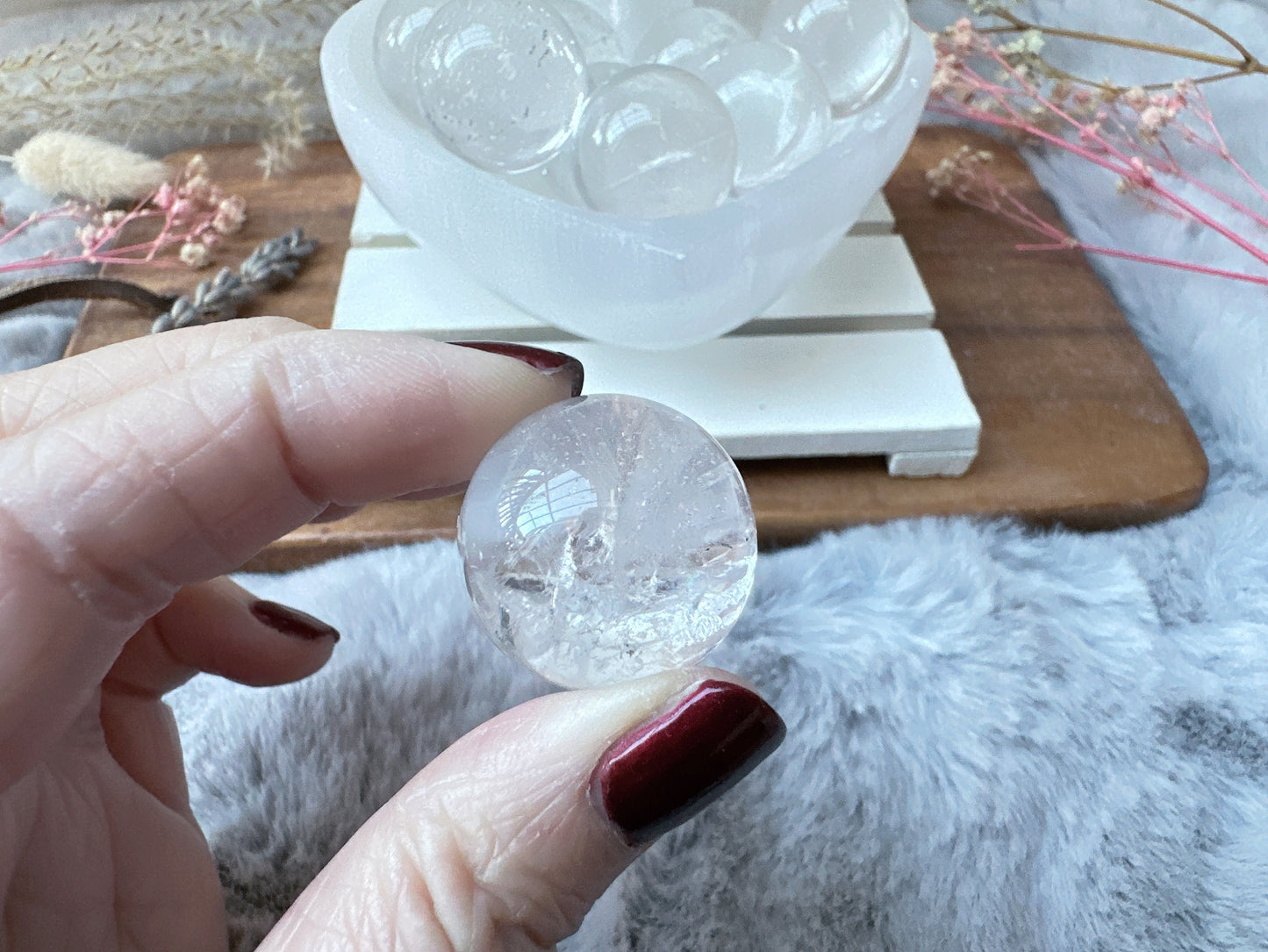 One Mini Clear Quartz Sphere