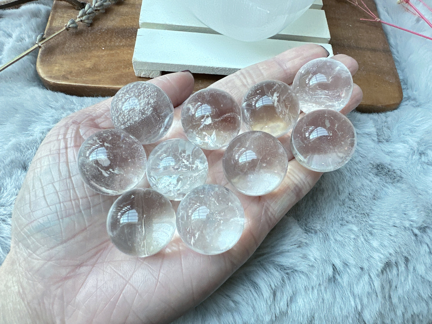 One Mini Clear Quartz Sphere