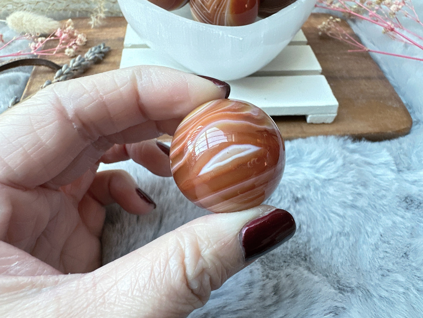 One Small Sardonyx Sphere