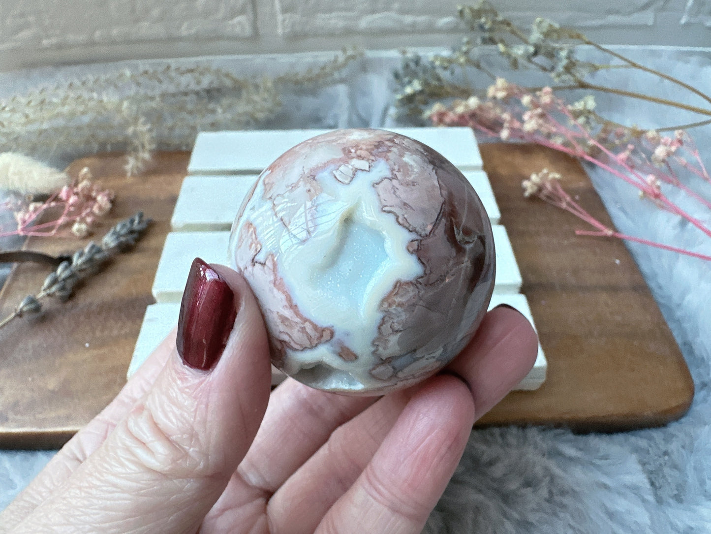Small Pink Agate Sphere