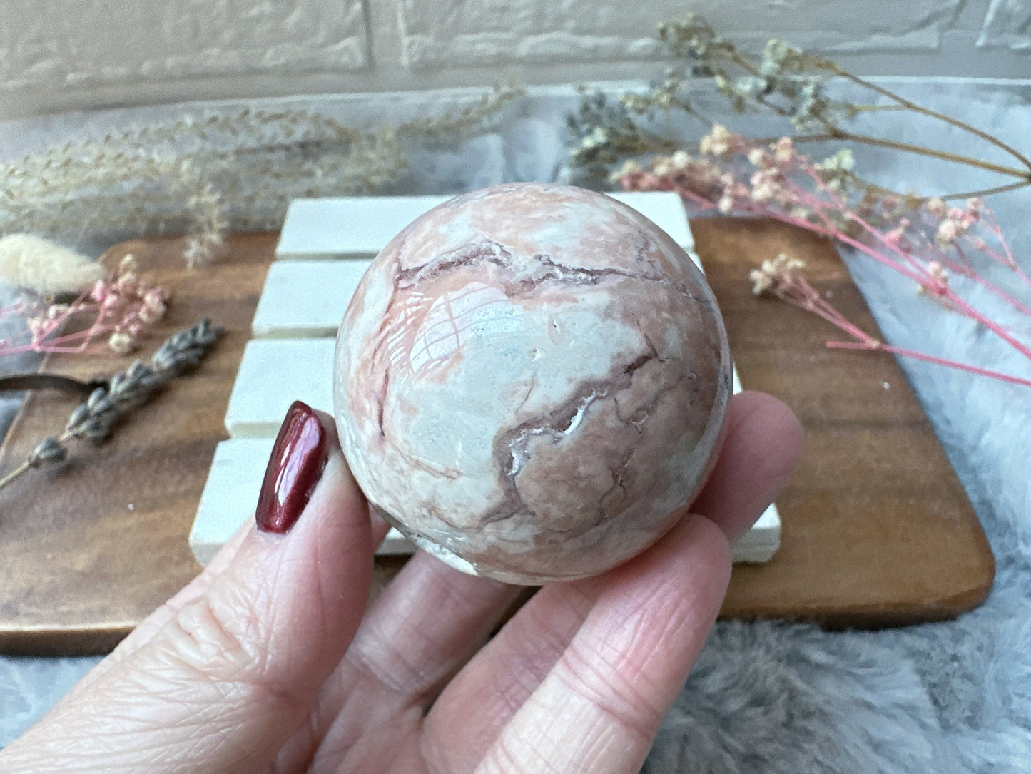 Small Pink Agate Sphere