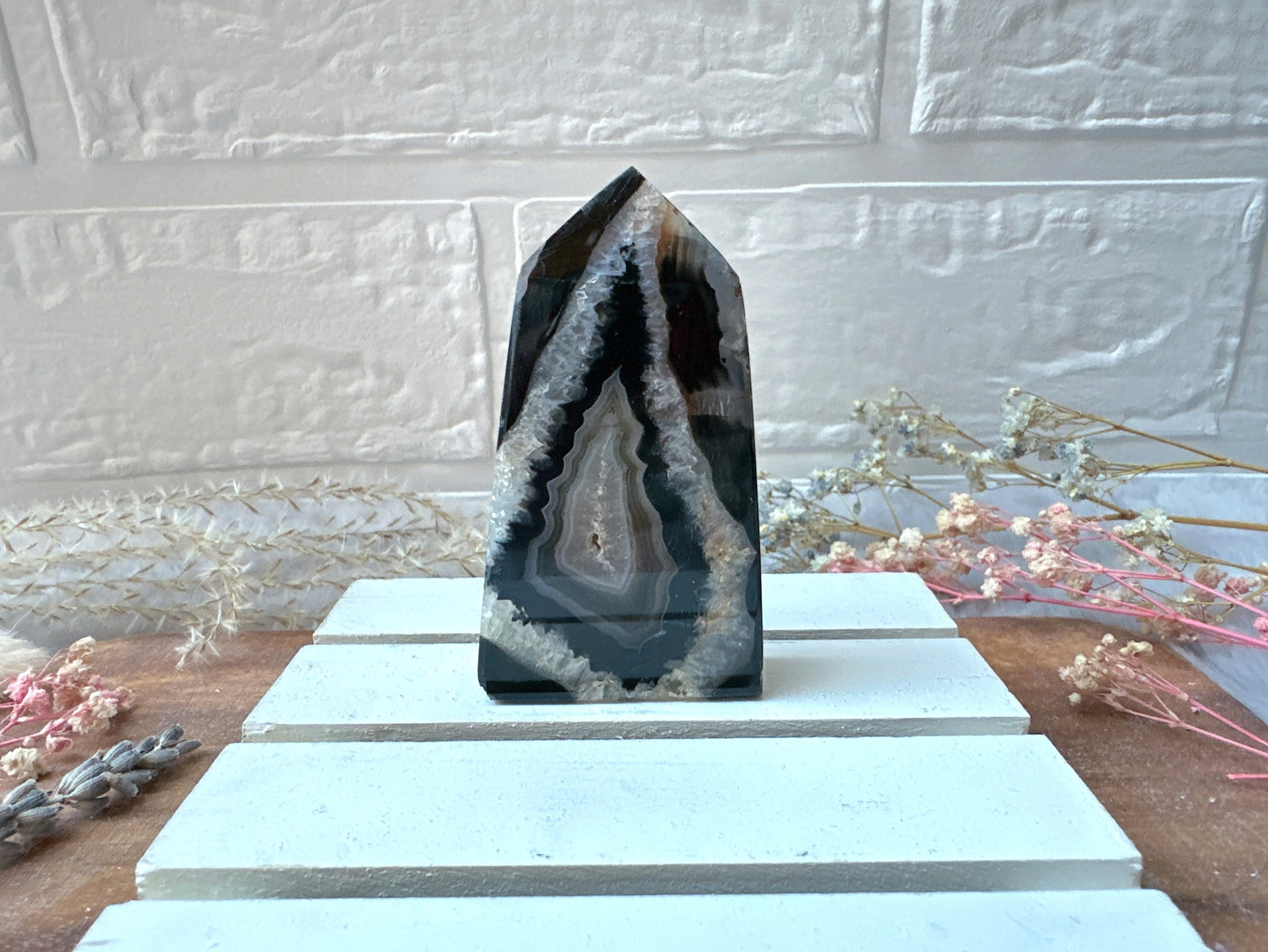 Small Black Onyx Tower Obelisk