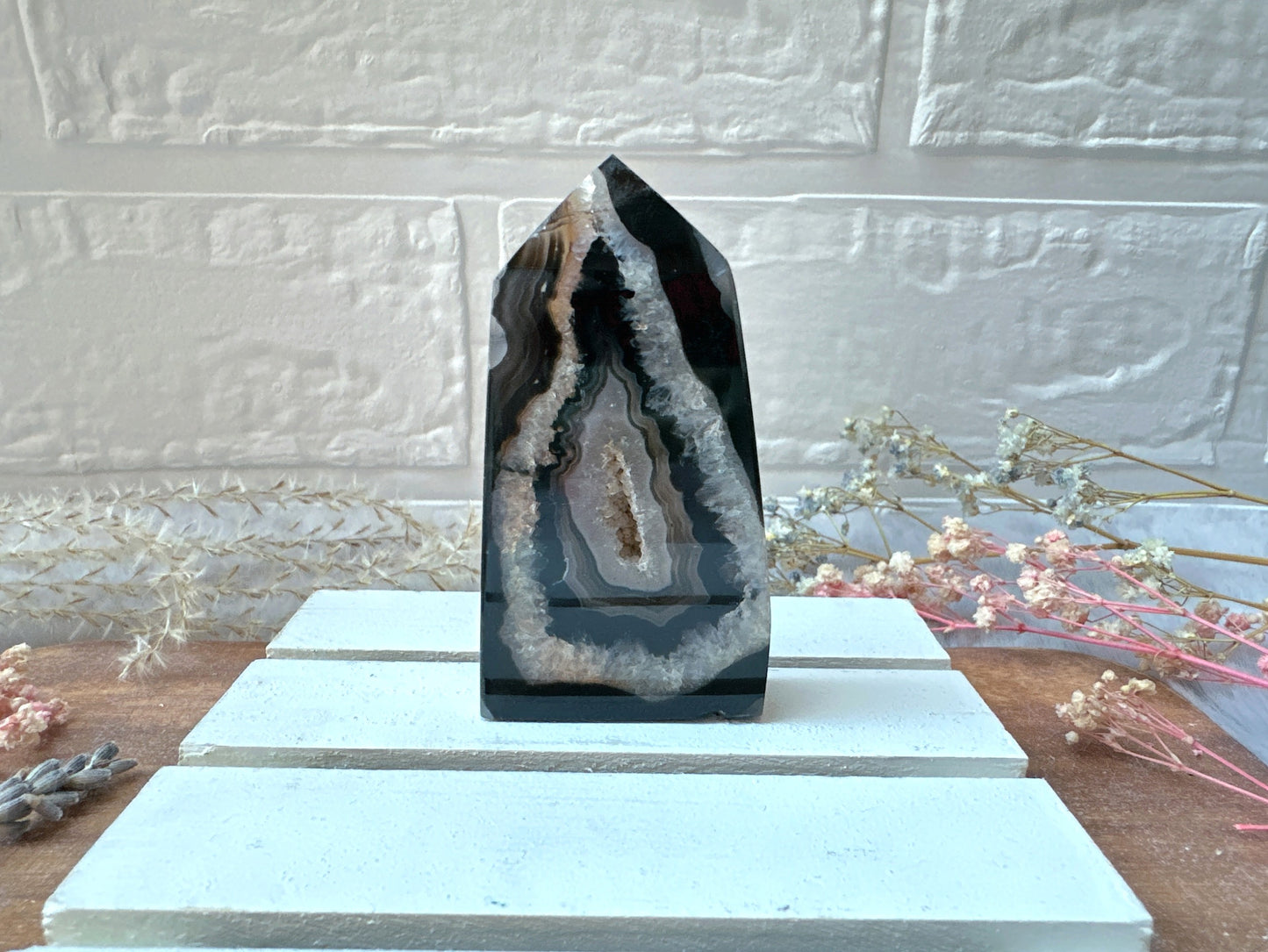 Small Black Onyx Tower Obelisk
