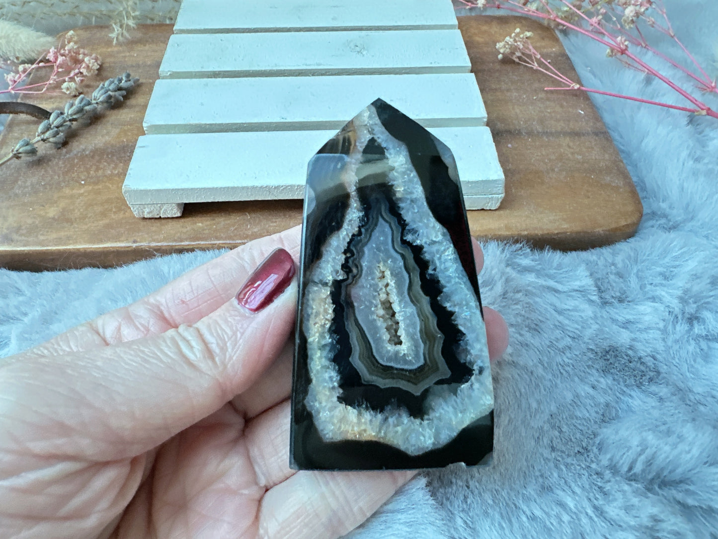 Small Black Onyx Tower Obelisk