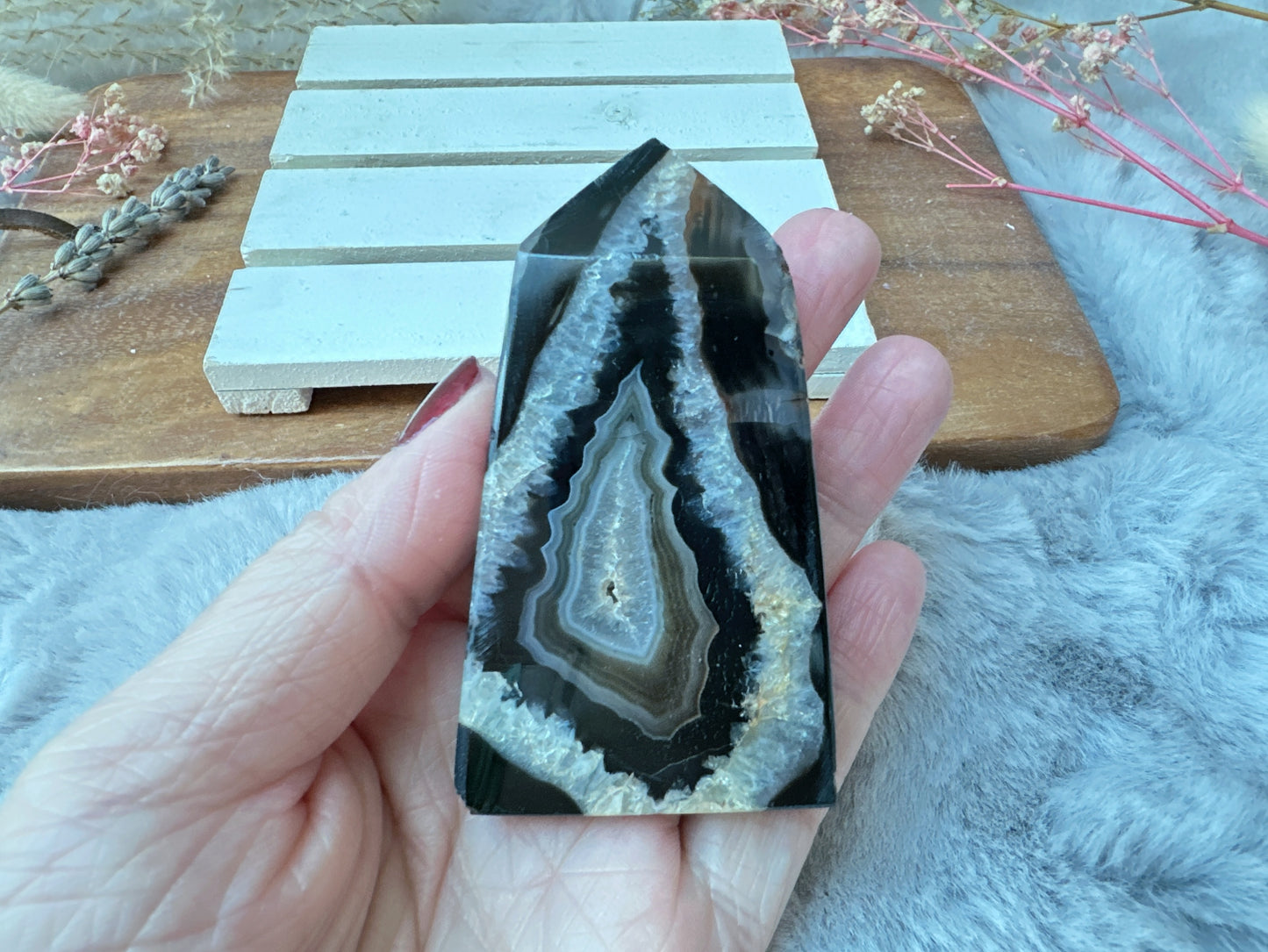 Small Black Onyx Tower Obelisk