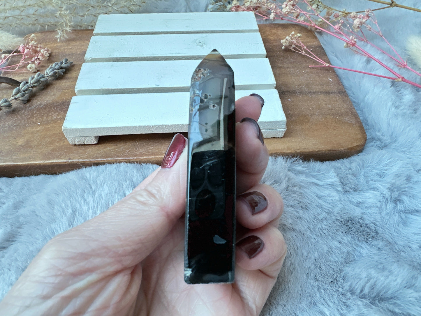 Small Black Onyx Tower Obelisk