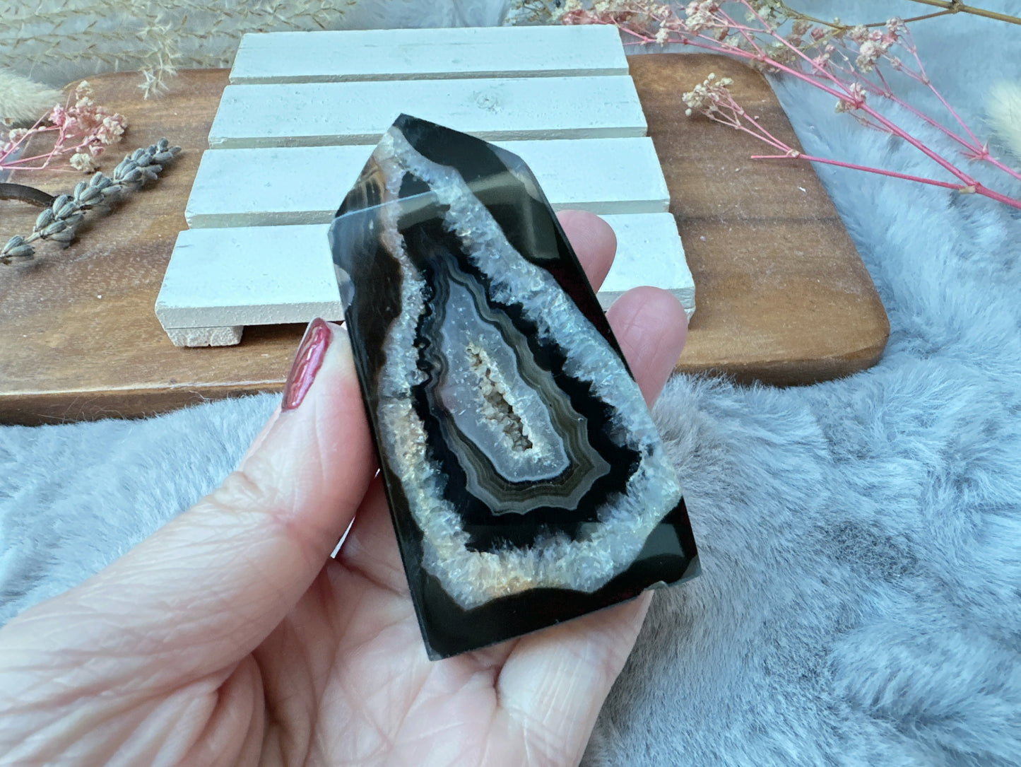 Small Black Onyx Tower Obelisk