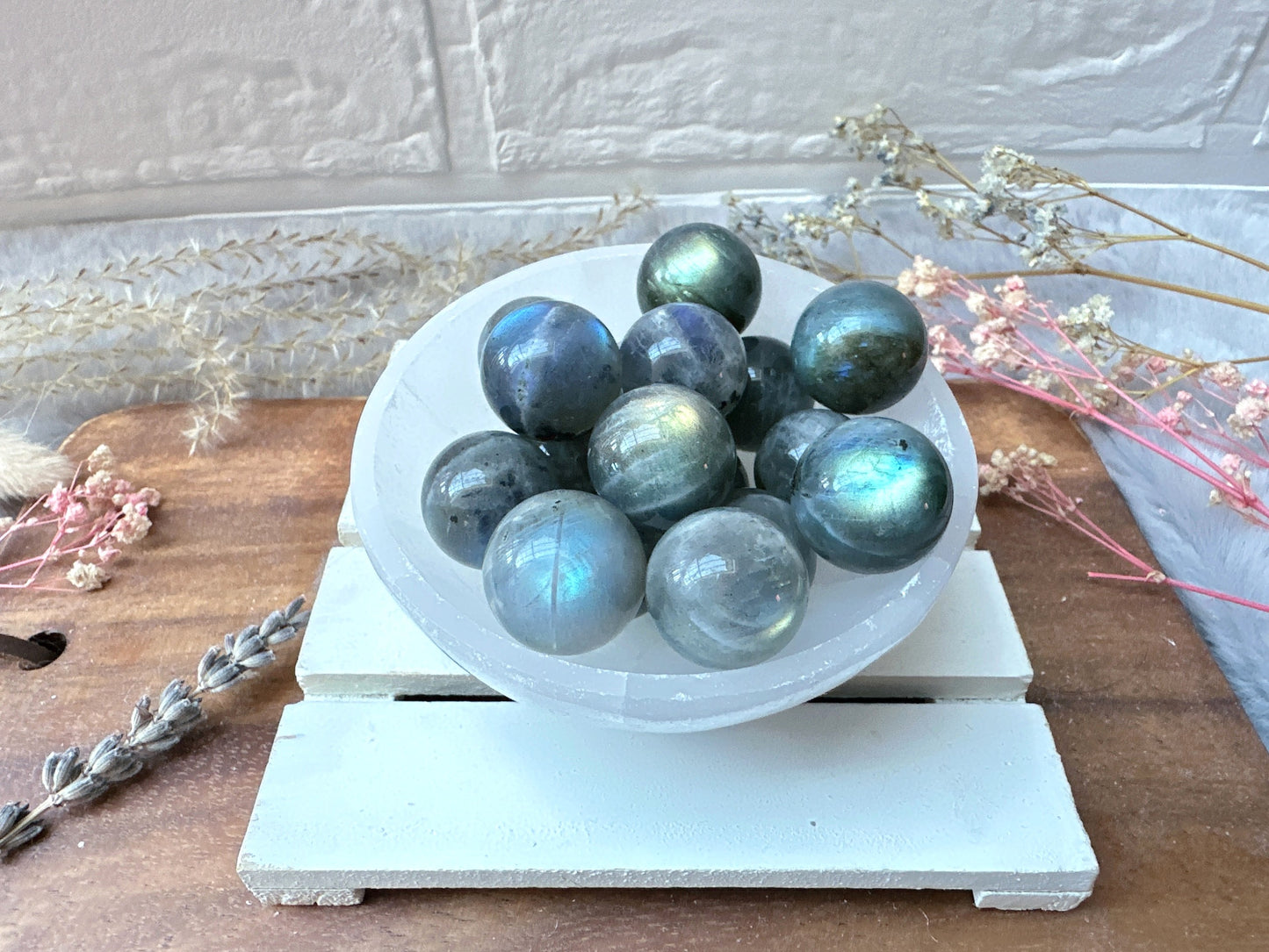 One Tiny Labradorite Sphere