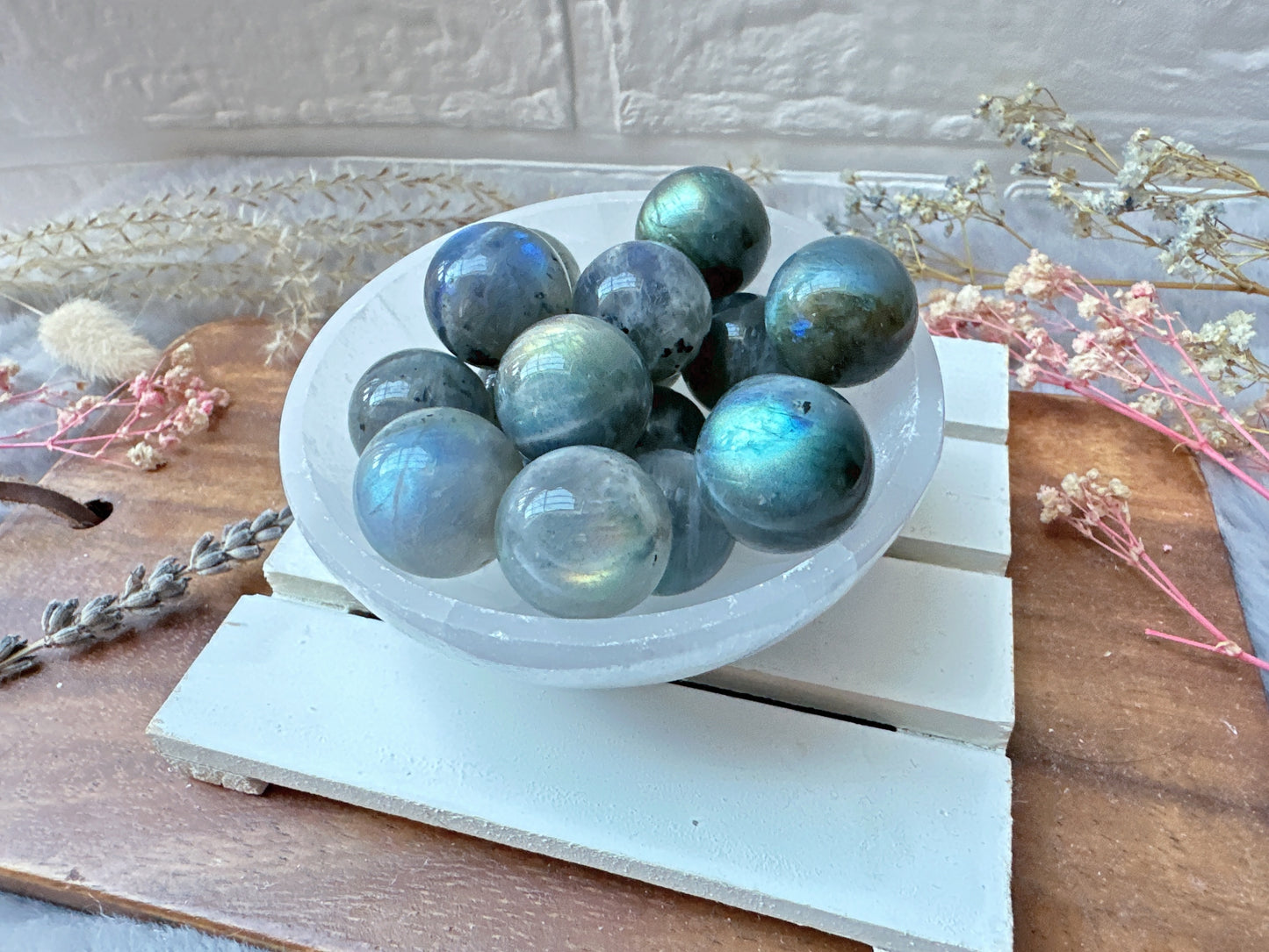 One Tiny Labradorite Sphere