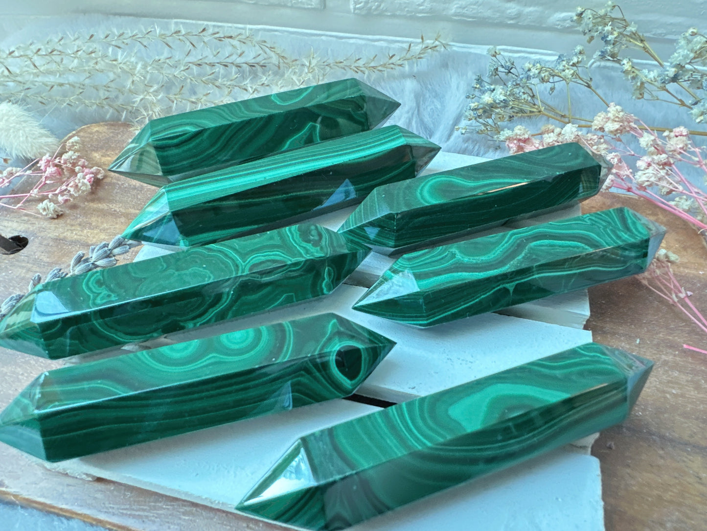 Malachite Double Terminated Point