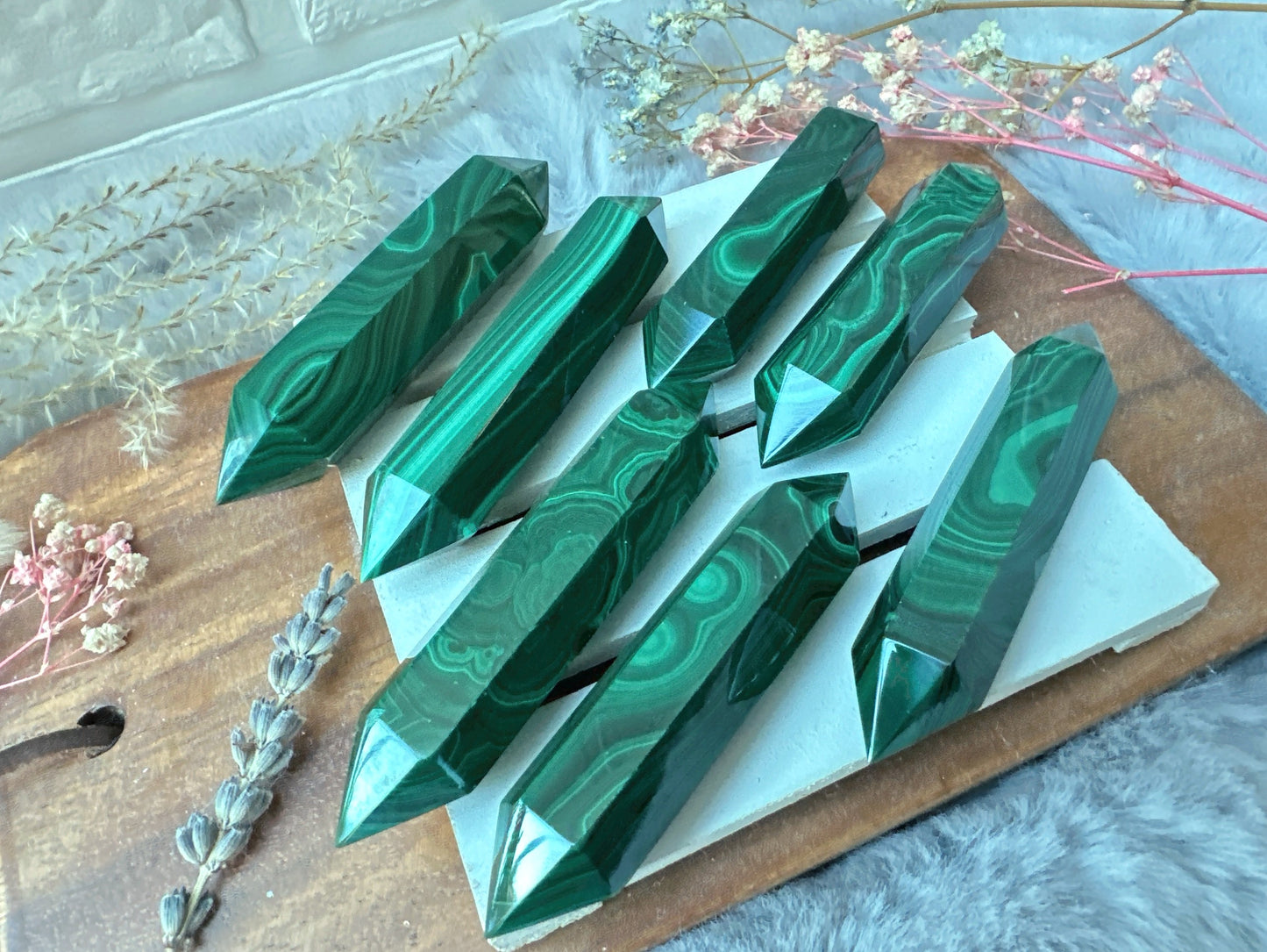 Malachite Double Terminated Point