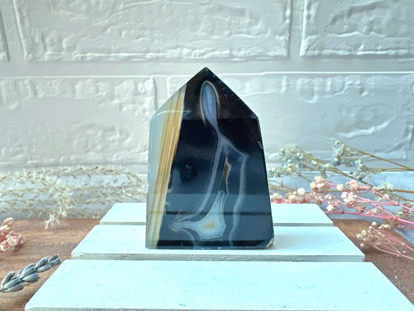 Small Black Onyx Tower Obelisk