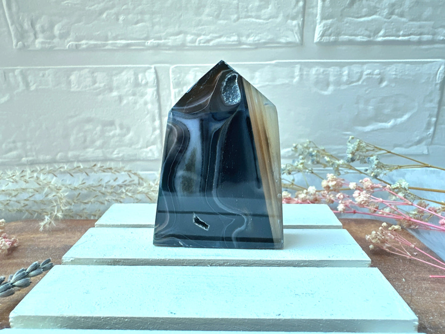 Small Black Onyx Tower Obelisk