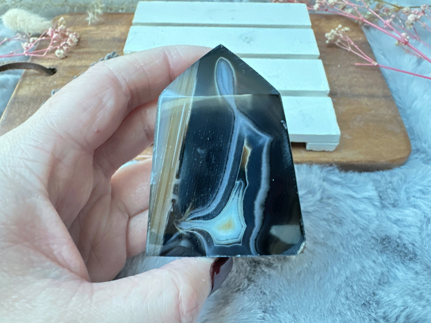 Small Black Onyx Tower Obelisk