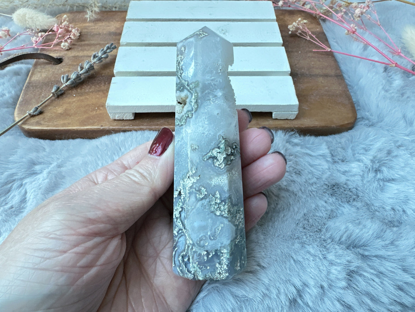 Moss Agate Tower Obelisk