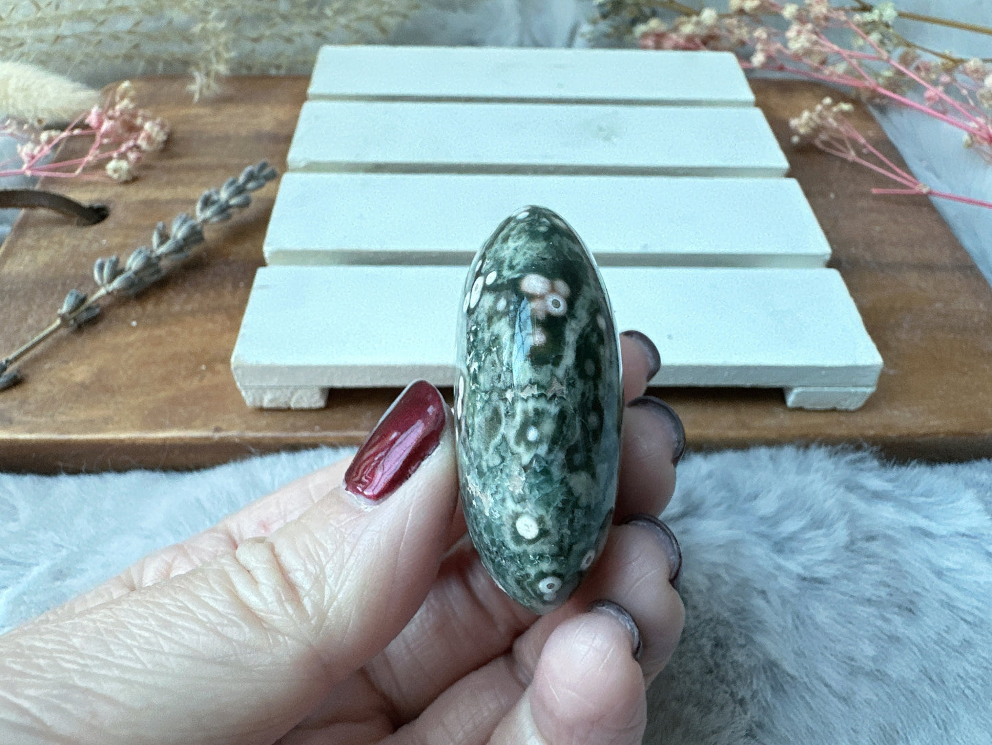 Small Ocean Jasper Palm Stone