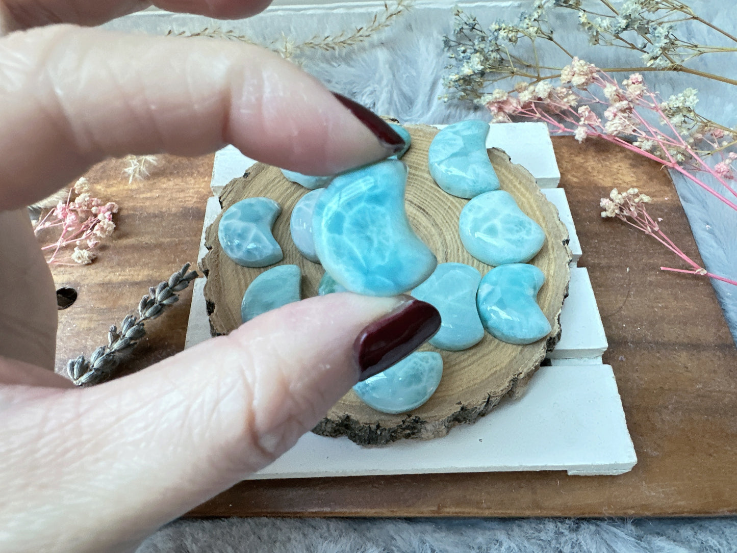 Tiny Larimar Moon