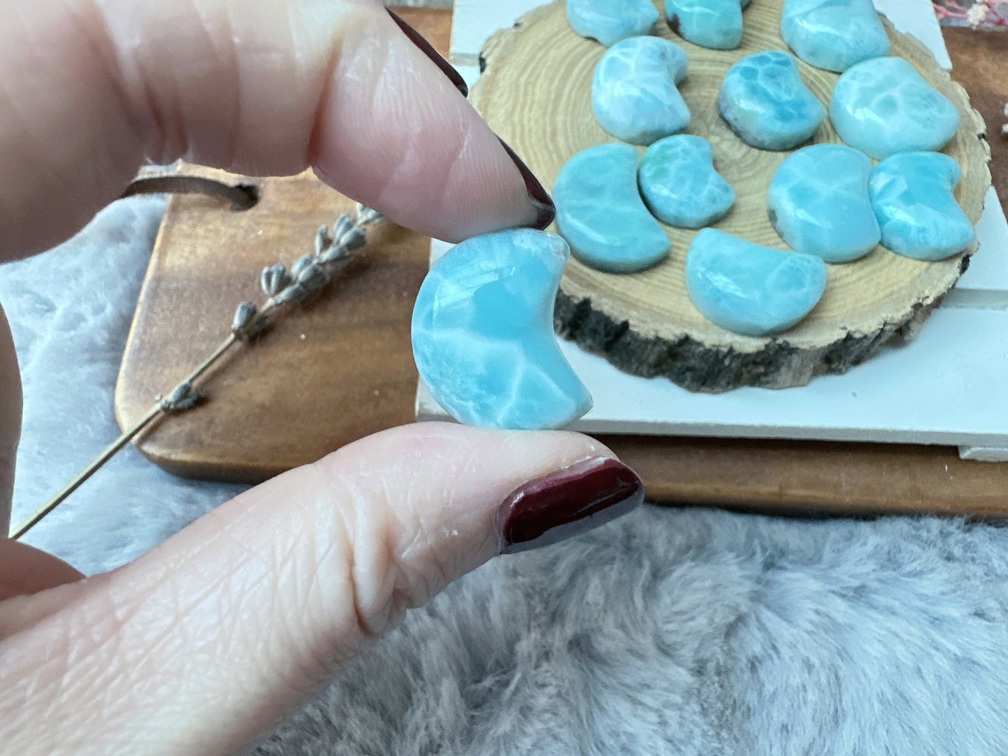 Tiny Larimar Moon