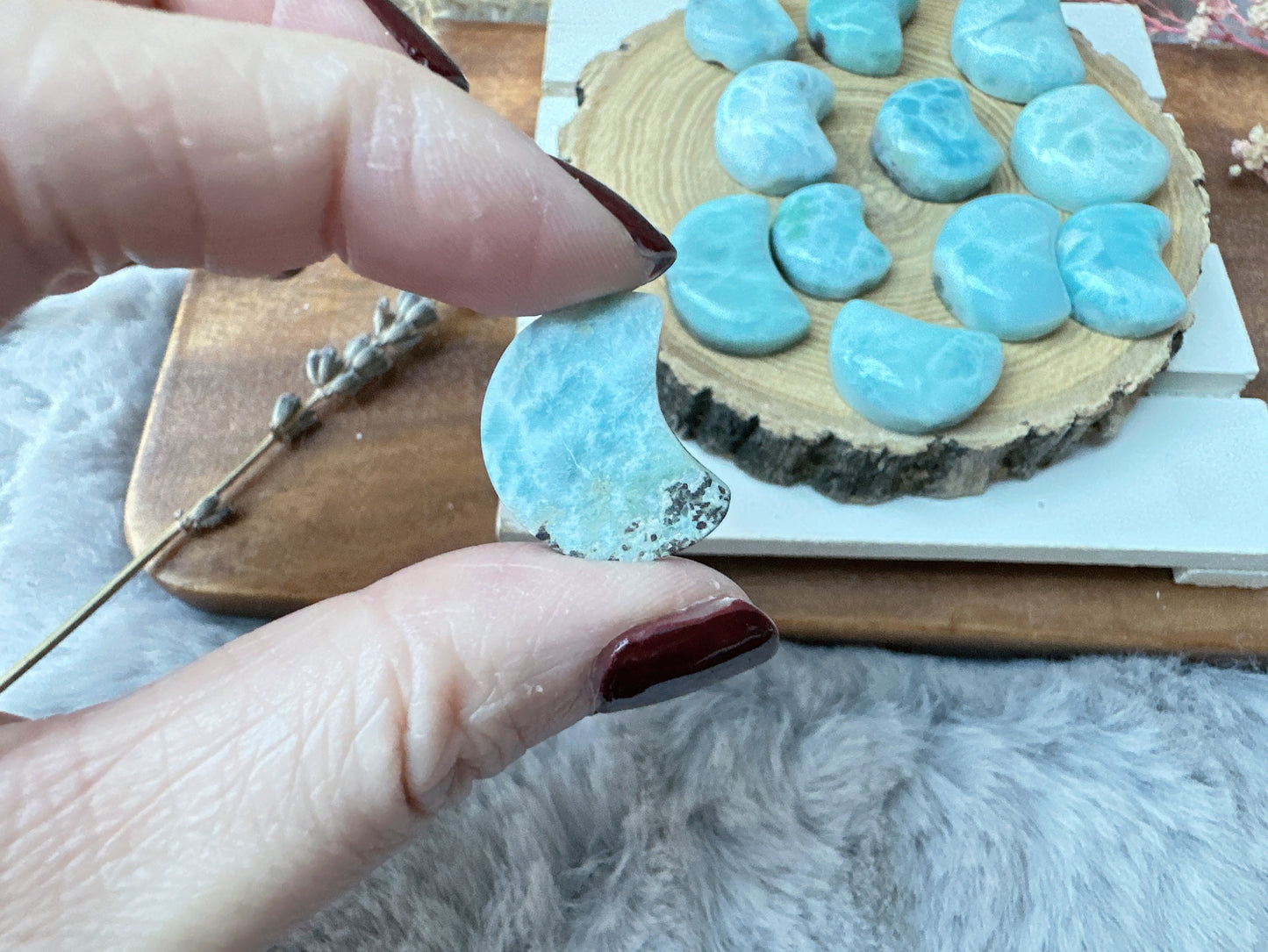 Tiny Larimar Moon